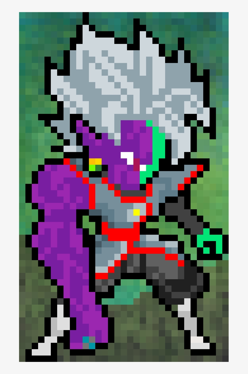 Zamasu Pixel Art - Poster, transparent png #8340500