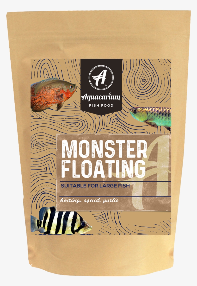 Monster Floating Pellets Fish Food - White Coffee, transparent png #8341077