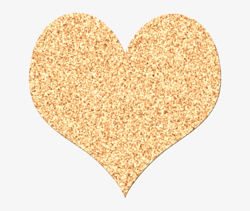 ❣hearts❣ ‿✿⁀♡♥♡❤ - Transparent Background Gold Glitter Heart, transparent png #8341743