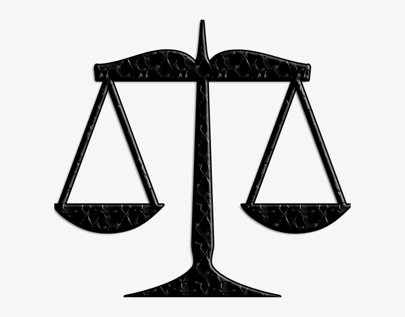 Png Transparent Library Dar Al Adalah Law Firm Caters - Scales Of Justice Clip Art, transparent png #8341750