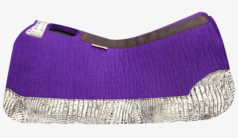 Purple With Ivory Croc - Purple 5 Star Saddle Pad, transparent png #8341942