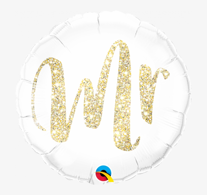 Glitter Balloon - Mr Mrs Foil Balloon, transparent png #8342015