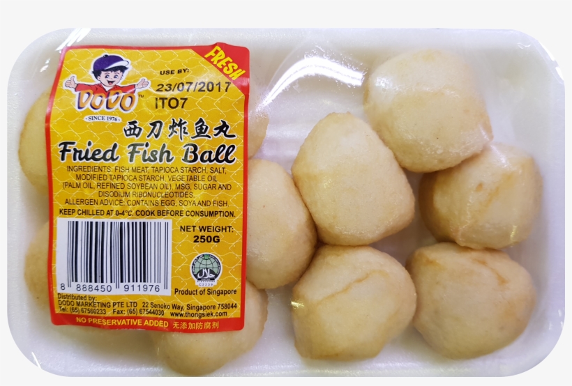 Fried Fish Ball - Dodo Fried Fish Ball, transparent png #8342120