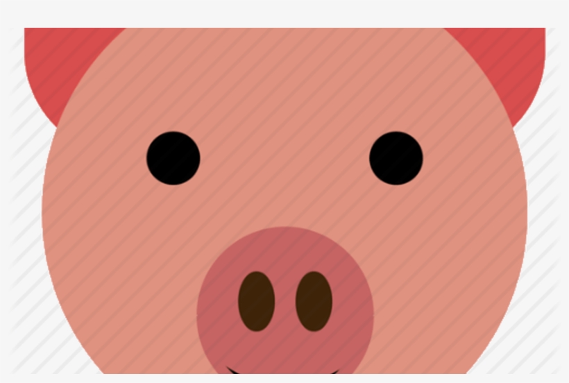 Cute Pig Face - Circle, transparent png #8342964