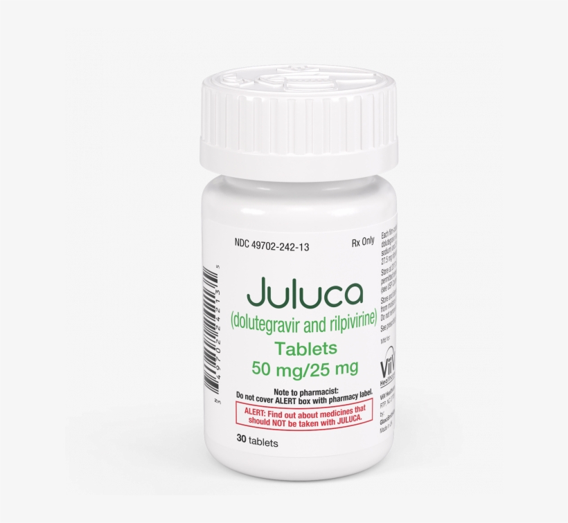 Fda Approves Juluca, The First Two-drug Hiv Regimen - Prescription Drug, transparent png #8343689