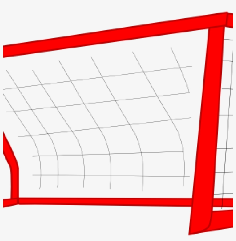 Soccer Goal Pictures Clip Art Red Soccer Goal Net Enlarged, transparent png #8343738