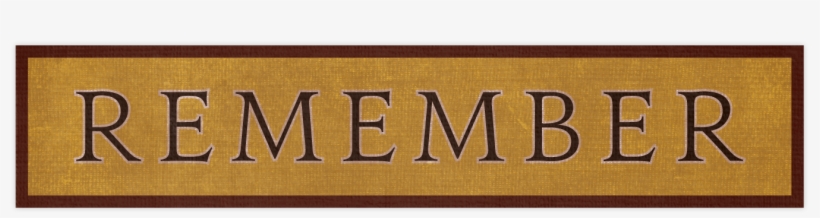 Fds Worn Tag Remember - Plywood, transparent png #8344587