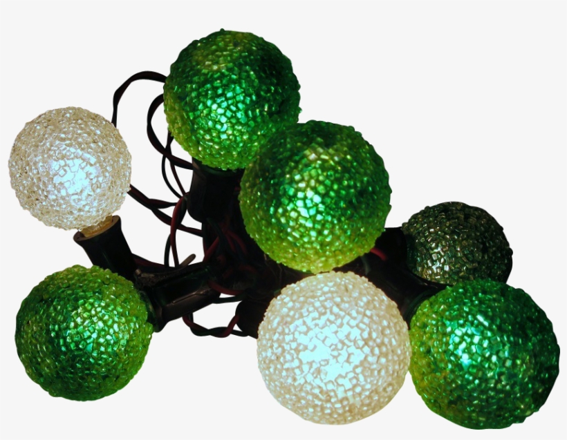 1950's Working String Of Seven Lighted Ice Christmas - Christmas Ornament, transparent png #8344666