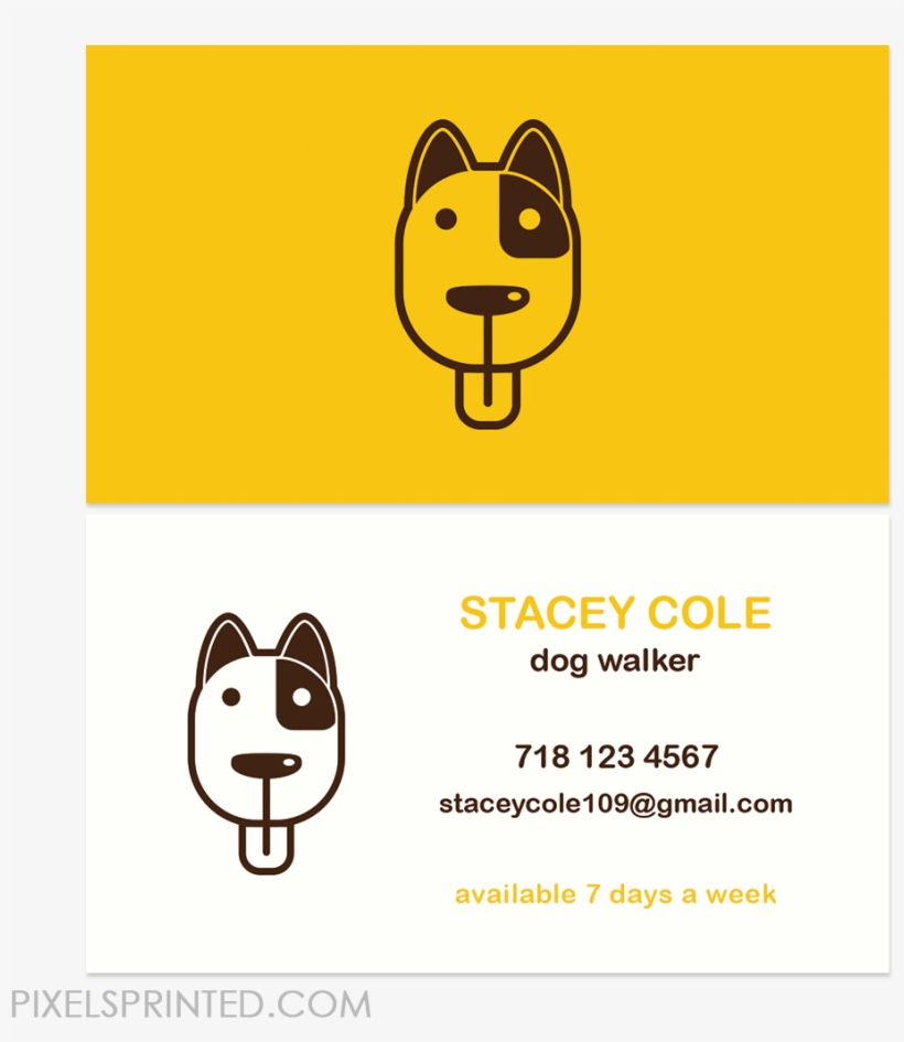 Dog Walker Cards, Dog Sitter Cards, Dog Sitting Cards, - Cartoon, transparent png #8345920