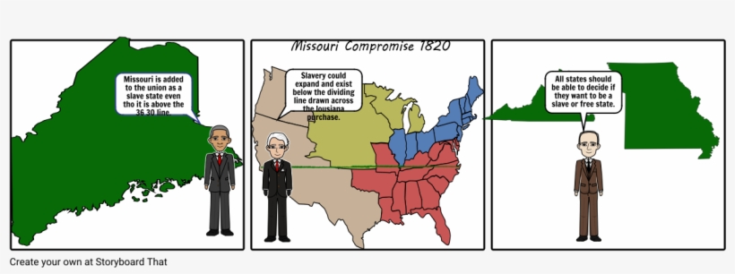 South Slave State Missouri Compromise - Cartoon, transparent png #8346049