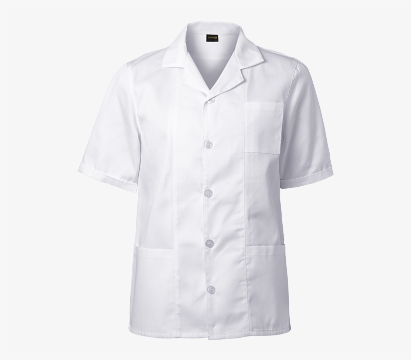 Multifunctional Short Sleeve Lab Coat - Active Shirt, transparent png #8346499