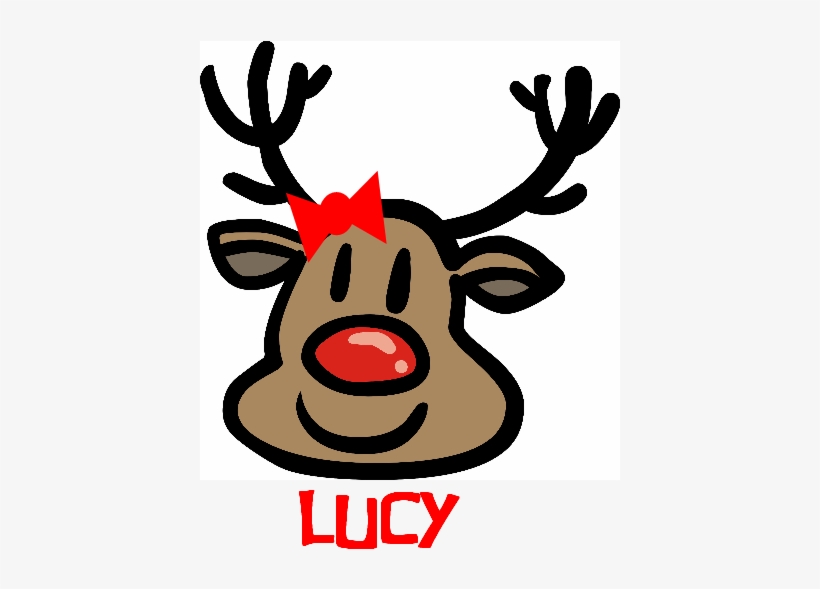 Personalized Rudolf Tee- - Christmas Monograms, transparent png #8347294
