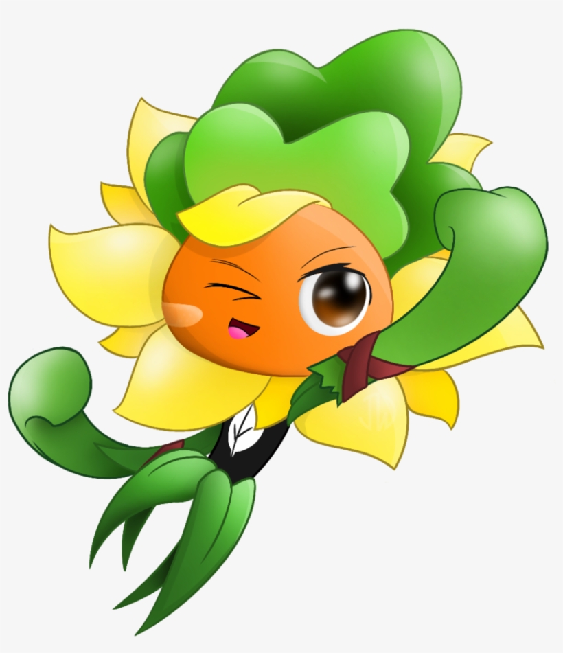 Pvz Heroes Solar Flare As Grass Knuckle By Jackiewolly - Solar Flare Plant Vs Zombie Heroes, transparent png #8347348