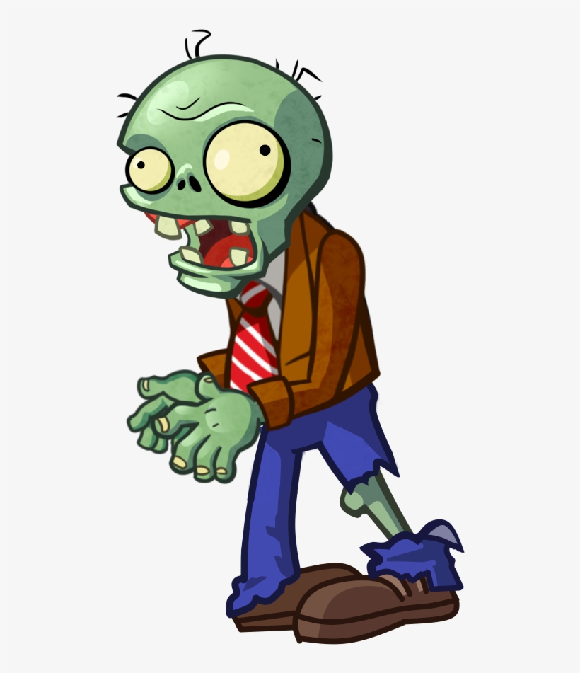 Zombie, Browncoatzombiepvzh - Trash Can Zombie Pvz Png, transparent png #8347385