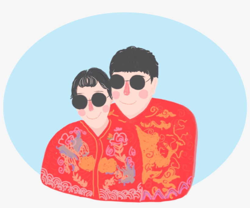 Personnages Peints À La Main Couples Png Et Psd - Illustration, transparent png #8347545