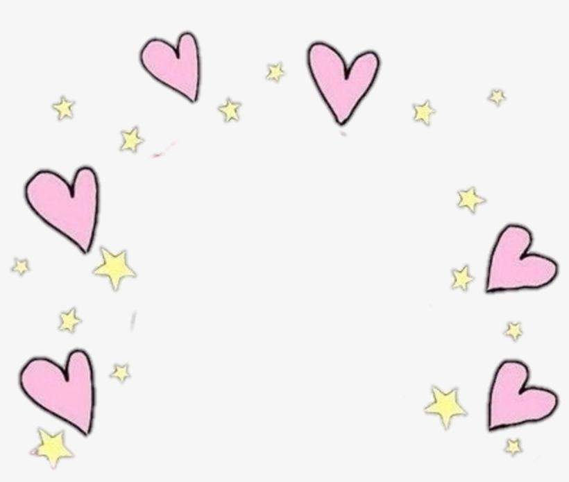 Kawaii Sticker - Венок Из Сердечек Png, transparent png #8347548