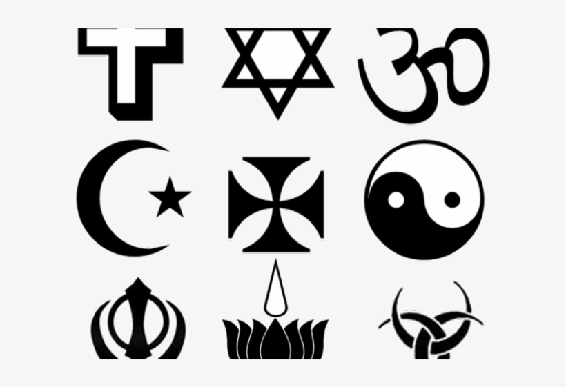 Banner Free Stock Free Church Clipart Black And White - Religious Symbols, transparent png #8348507