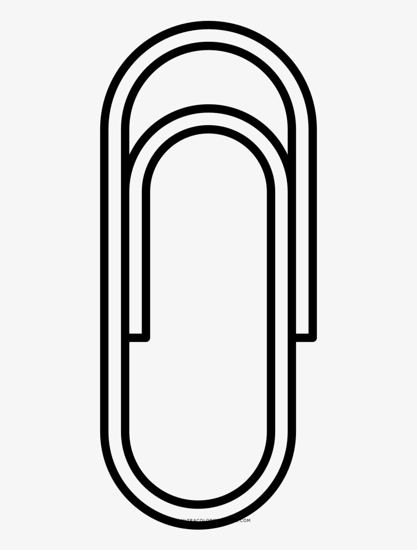 Paper Clip Coloring Page, transparent png #8349147