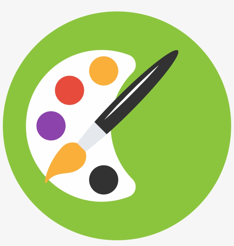 Paint Palette Simple Design - Gloucester Road Tube Station, transparent png #8349516