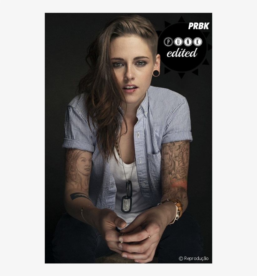 Kristen Stewart Ficou Ainda Mais Bonita Desse Jeito - Edit Kristen Stewart Tattoo, transparent png #8349656