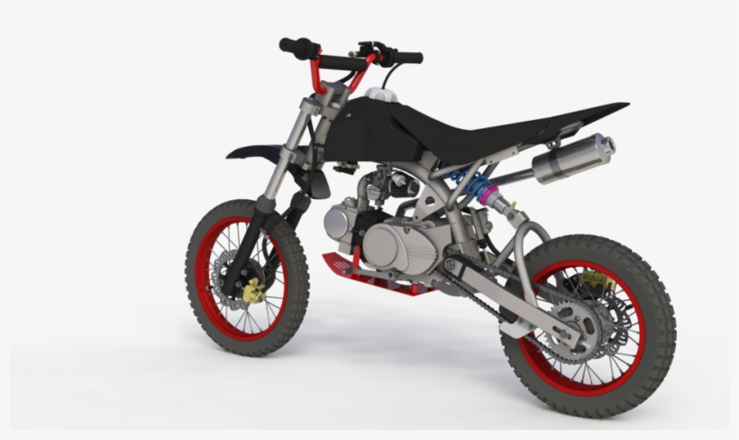 Load In 3d Viewer Uploaded By Anonymous - Dirt Bike Solidworks Model, transparent png #8349660