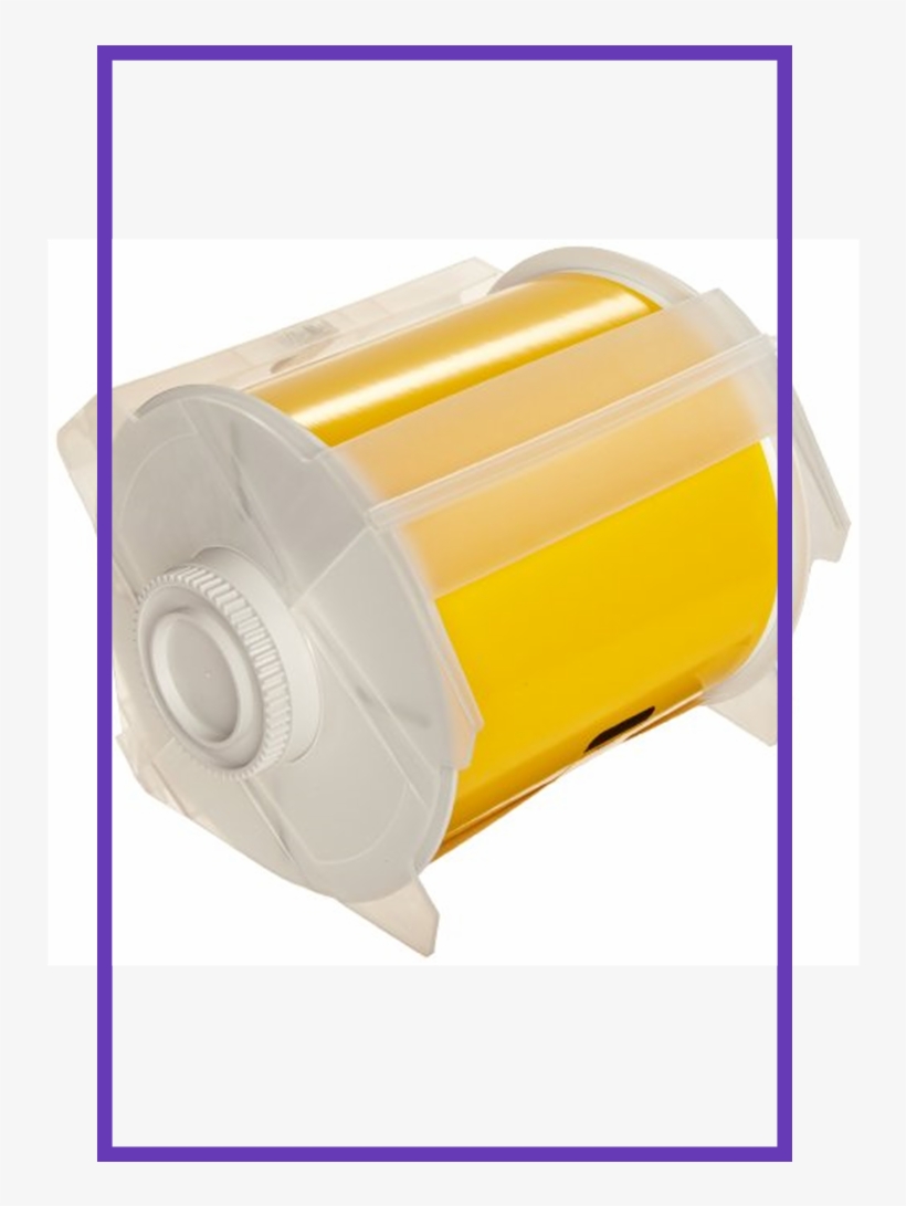 Brady High Adhesion Vinyl Label Tape Yellow Vinyl Film - Paper, transparent png #8350128