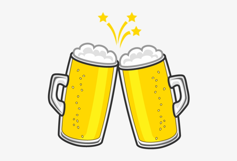 Toast Clipart Beer Mug - イラスト ビール 素材 背景 透明, transparent png #8351760