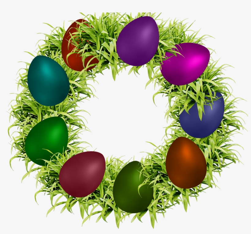 Easter,green Leaves,png Image,decoration,egg Easter,colors,dedicated - Easter, transparent png #8353308