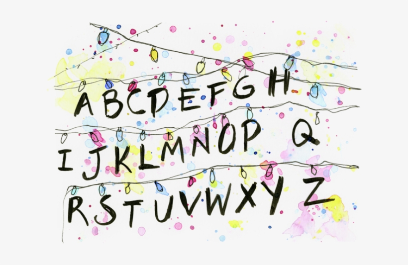 Christmas Lights Clipart Stranger Things - Stranger Things Watercolor ...