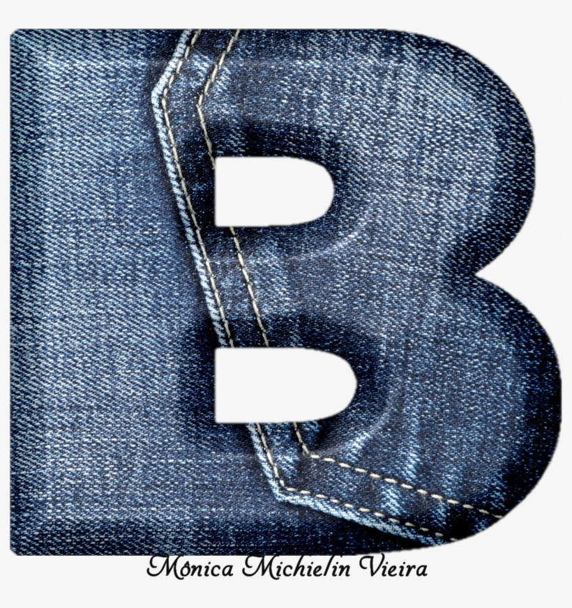 Alfabeto De Jeans Png - Leather, transparent png #8355259
