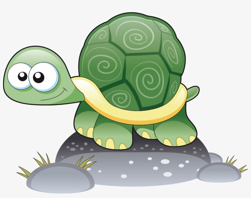 Green Turtle Cliparts - Cute Cartoon Turtle Drawing, transparent png #8355784