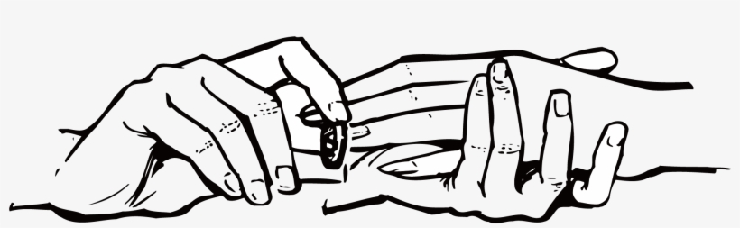 Cdr Wearing A Diamond Ring Transprent - Manos Con Anillos Dibujo, transparent png #8355900