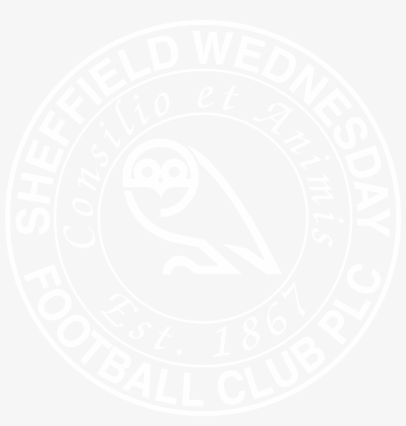 Sheffield Wednesday Fc Logo Black And White - Plain White Square Background, transparent png #8356195