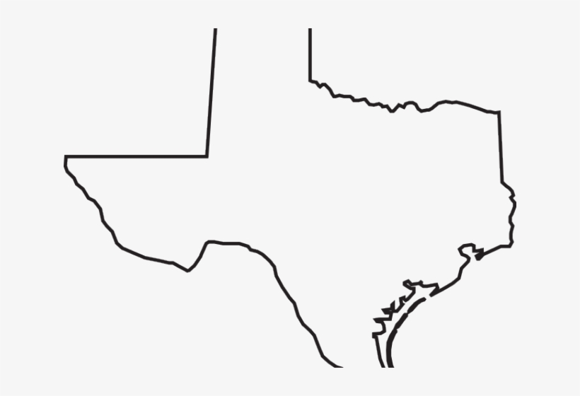 Texas Clipart Outline - Vector Texas Outline Png, transparent png #8357210