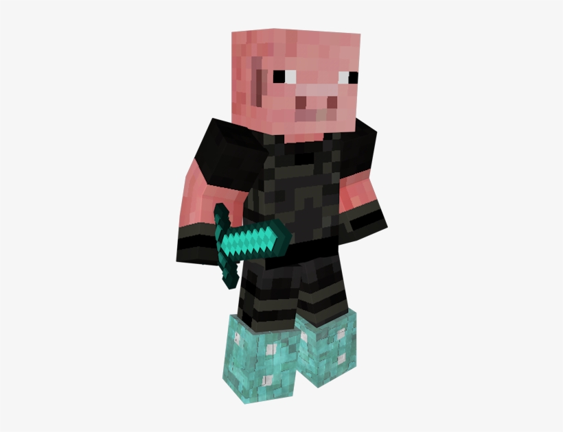 [ Img] - Minecraft Pig Face, transparent png #8357286