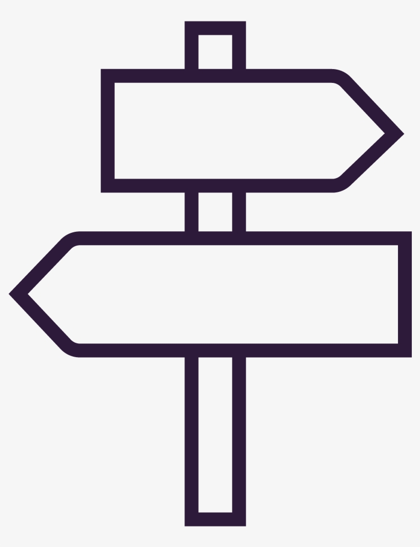 Traffic Sign - Wayfinding Icon Png, transparent png #8357321