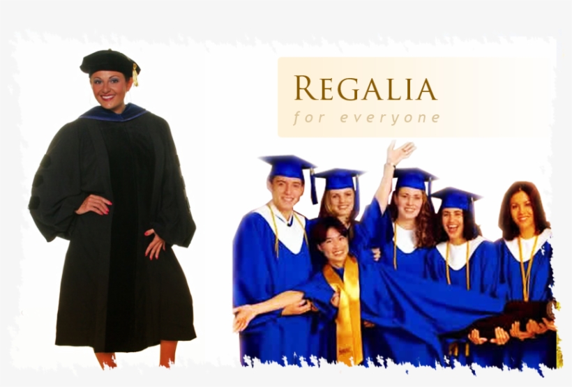Academic Graduation Gowns - Regalia For Graduation, transparent png #8357825