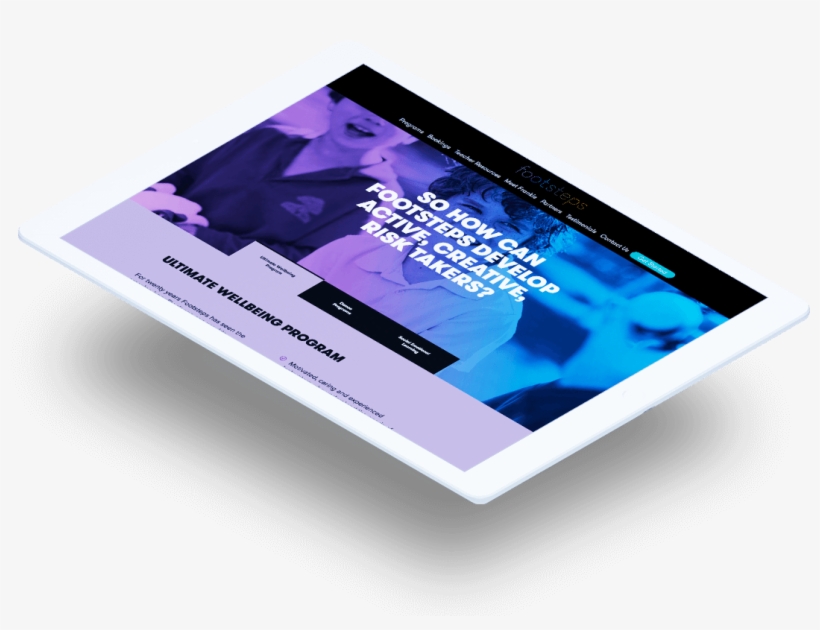 We Implemented It All Into A Colourful, Fullscreen, - Tablet Computer, transparent png #8357873