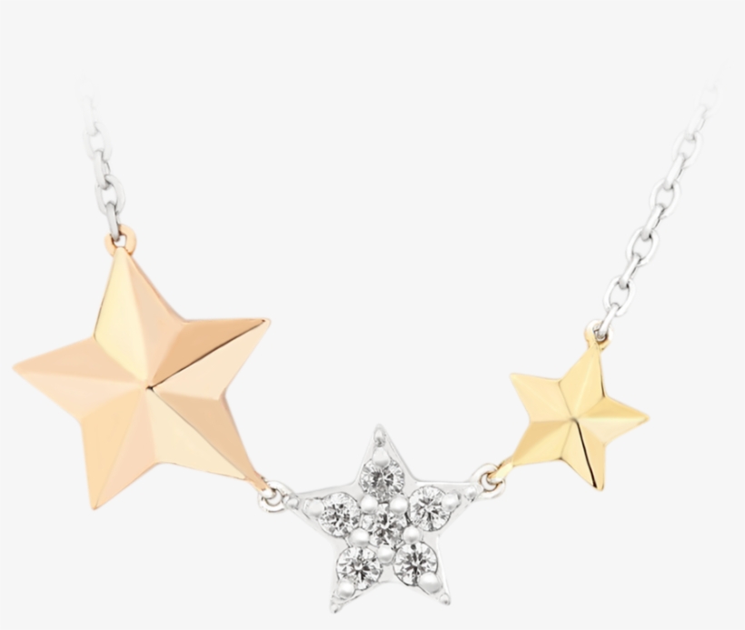 Dangling Twinkle Star Diamond Chain Necklace - Earrings, transparent png #8357922