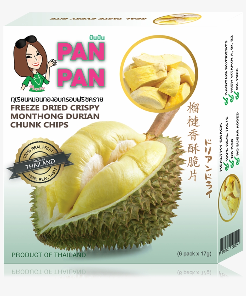 Freeze Deied Chispy Monthong Durian Chuck Chip - Durian, transparent png #8357999