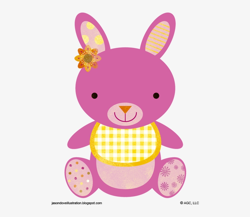 Jason Dove Illustration Bunny Images, Rabbit Illustration, - American Greetings Snuggle Bunny New Baby Girl Congratulations, transparent png #8358210