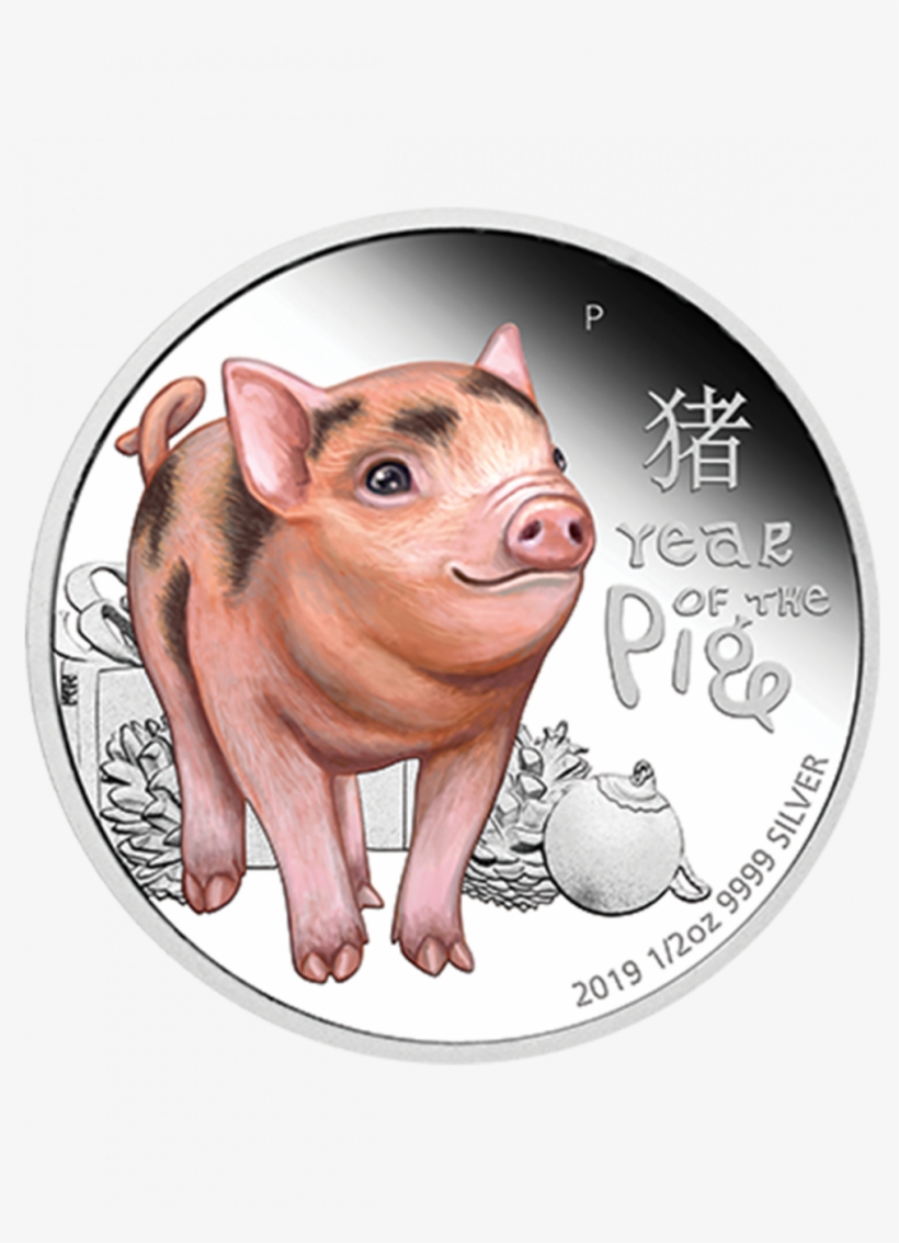 The Singapore Mint - Year Of The Pig 2019 Coins, transparent png #8358282