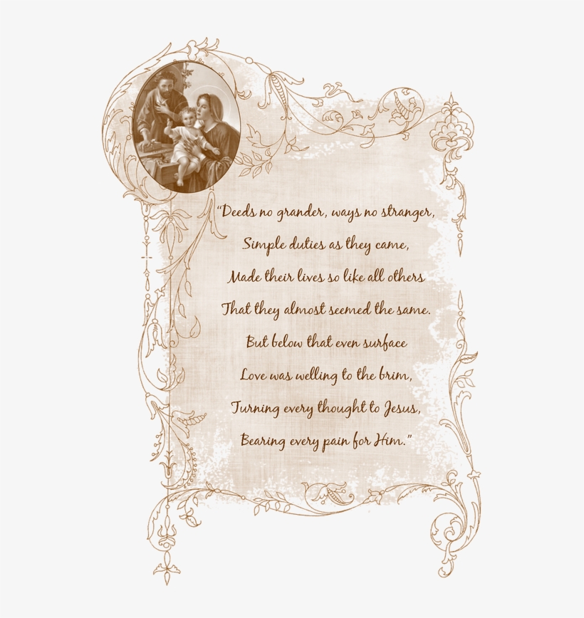 Quote About The Holy Family - Catholic Quotes Holy Family, transparent png #8358332