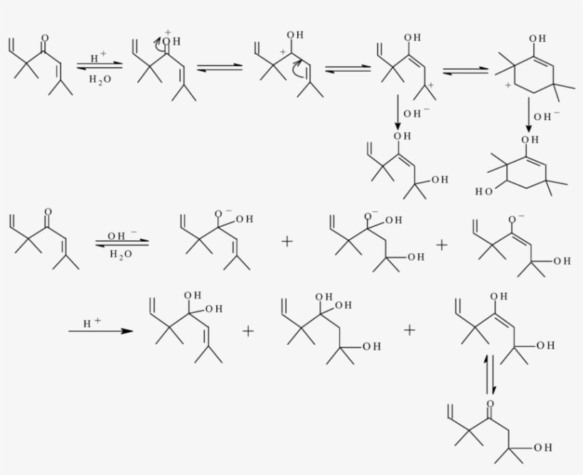 The Reaction Mechanism Of Artemisia Ketone With Acid - Diagram, transparent png #8359352