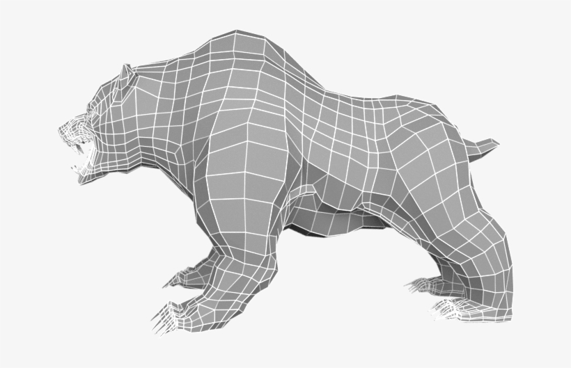 Preview Image Set/1 - Bear Mesh, transparent png #8359387