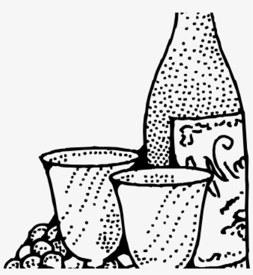 8 Images Of Free Wine Clipart Math Clipart - Wine Bottle Clipart Black And White, transparent png #8359930