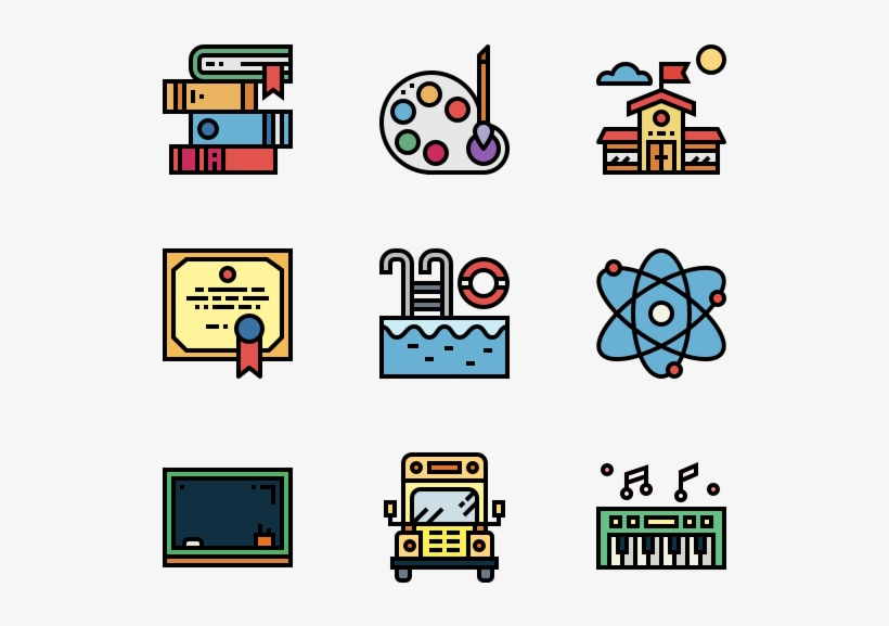 School - Machinery Icons, transparent png #8360375