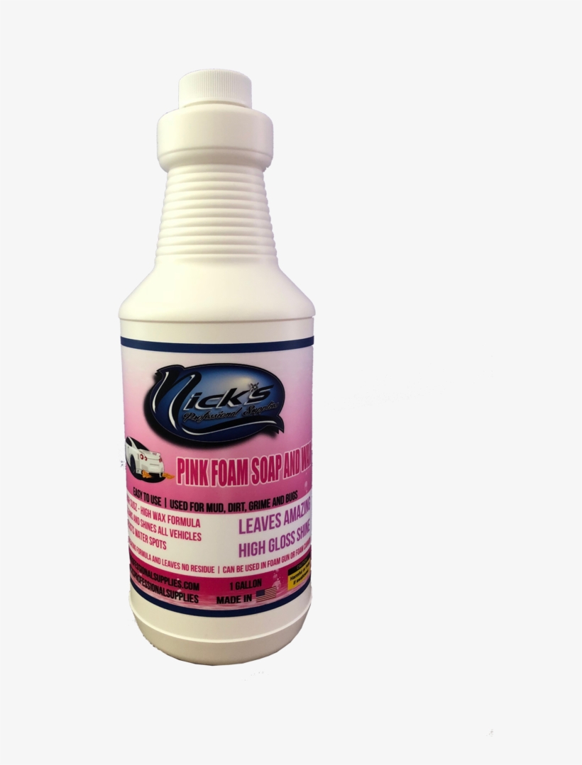 Pink Foam Soap And Wax - Bottle, transparent png #8360462