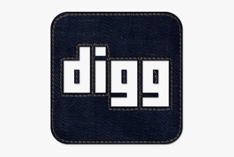 Logo, Digg, Denim, Social, Square, Jean Icon - Icon, transparent png #8360737