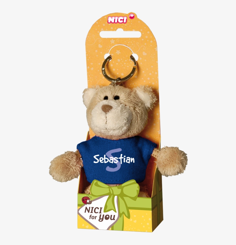 T-shirt Blue Sebastian - Nici Schlüsselanhänger Plüsch Bär Mit Spruch, transparent png #8360838